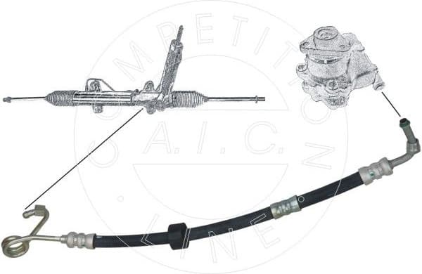 Hydraulic Hose, steering Original AIC Quality 54944