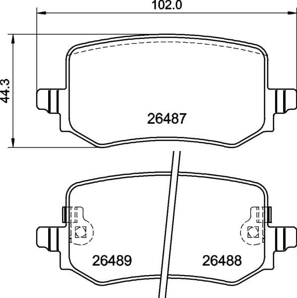 Brake Pad Set, disc brake PRIME LINE P30139