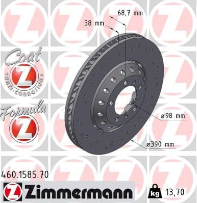 Brake Disc FORMULA Z BRAKE DISC 460.1585.70
