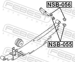Bushing, leaf spring NSB-055 - image 2