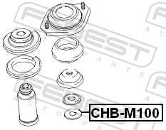 Rolling Bearing, suspension strut support mount CHB-M100 - image 2