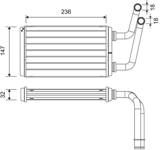 Heat Exchanger, interior heating 811528