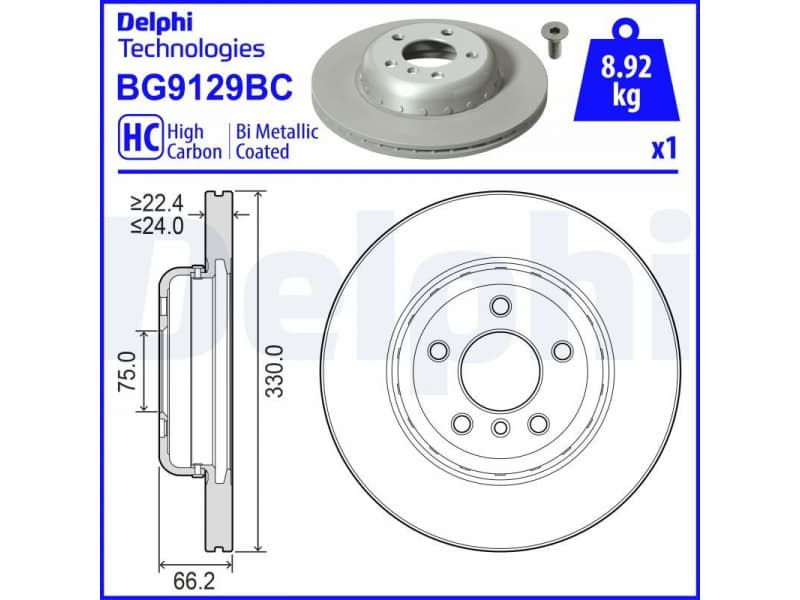 Brake Disc BG9129BC