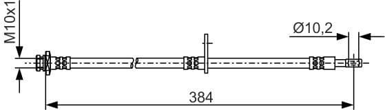 Brake Hose 1 987 481 A54