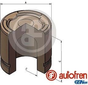 Piston, brake caliper D025680