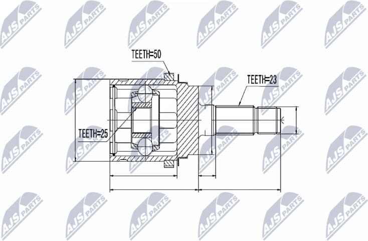 Joint Kit, drive shaft NPZ-HD-048