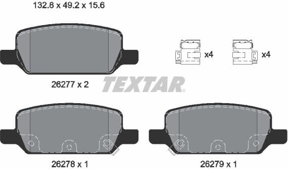 Brake Pad Set, disc brake Q+ 2627701