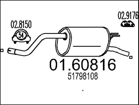 Rear Muffler 01.60816