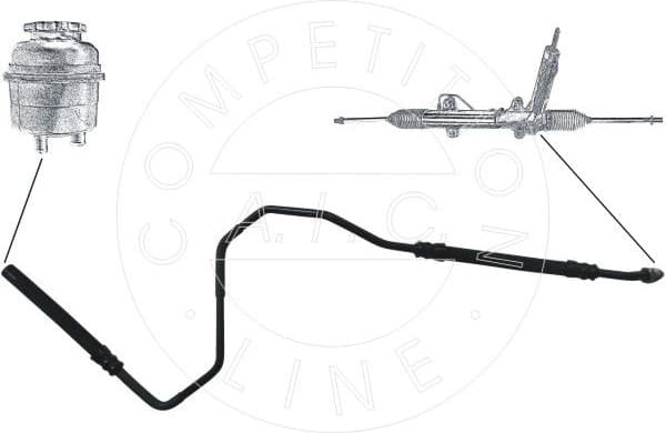 Hydraulic Hose, steering Original AIC Quality 54955