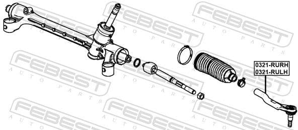 Tie Rod End 0321-RULH - image 2