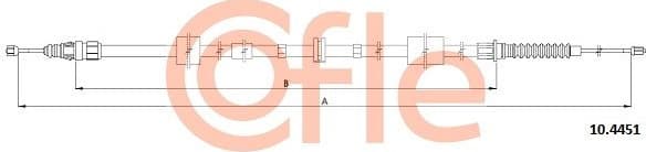 Cable Pull, parking brake 92.10.4451