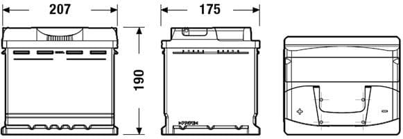 Starter Battery EXCELL ** EB501 - image 2