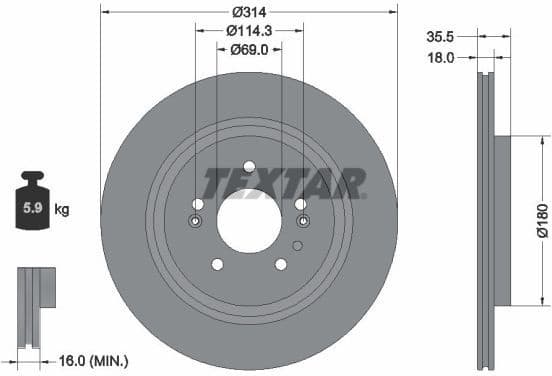 Brake Disc PRO 92347503