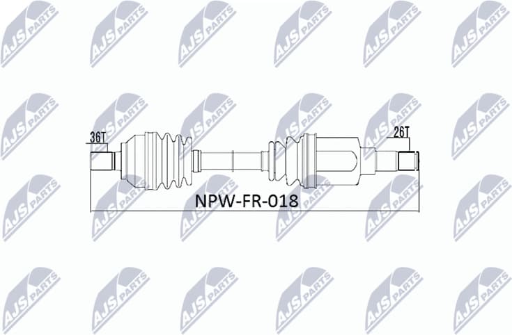 Drive Shaft NPW-FR-018
