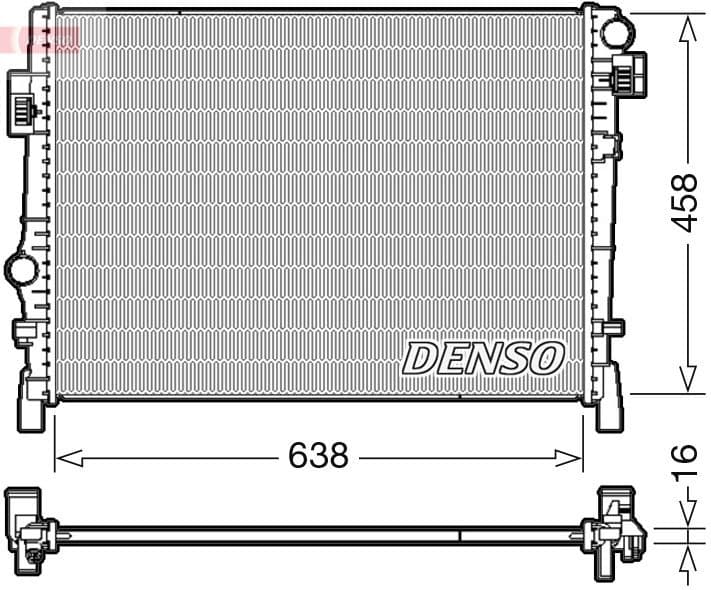 Radiator, engine cooling DRM09054