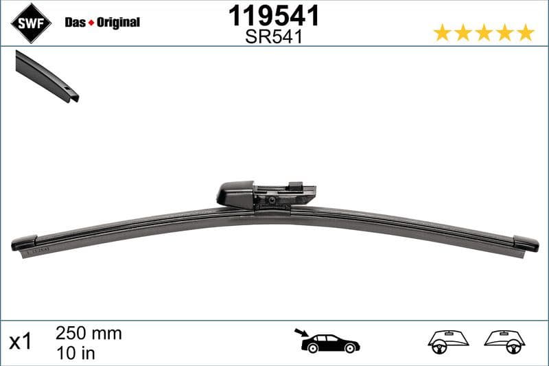 Wiper Blade DAS ORIGINAL REAR 119541