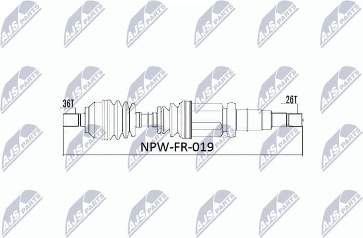 Drive Shaft NPW-FR-019