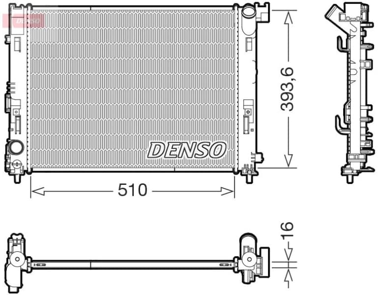Radiator, engine cooling DRM46103