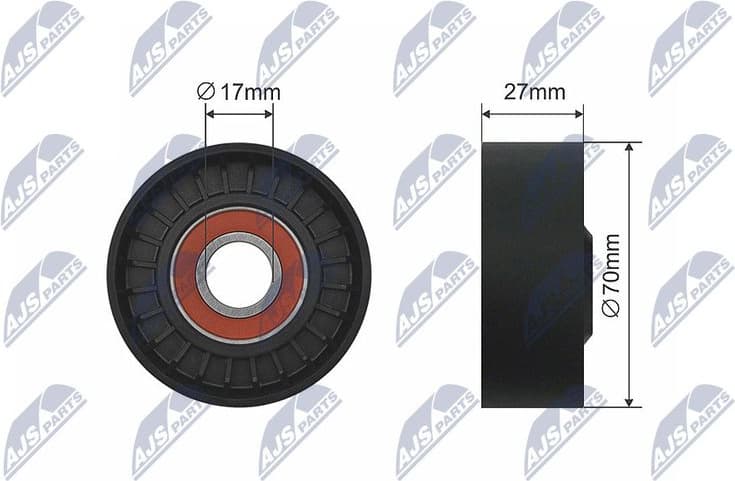 Tensioner Pulley, V-ribbed belt RNK-TY-023