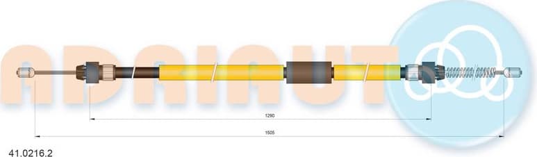 Cable Pull, parking brake 41.0216.2