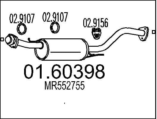 Rear Muffler 01.60398
