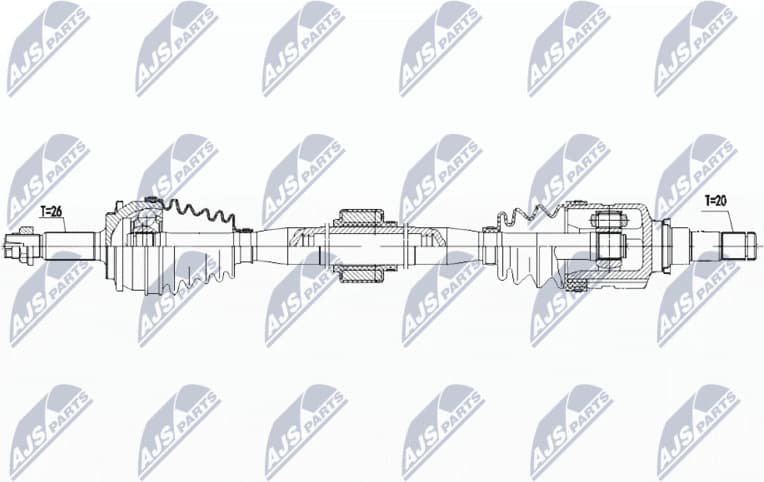 Drive Shaft NPW-TY-085