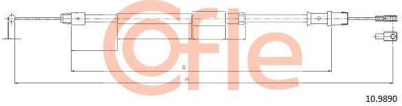 Cable Pull, parking brake 92.10.9890