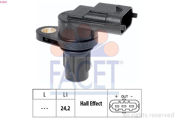 Sensor, camshaft position Made in Italy - OE Equivalent 9.0361
