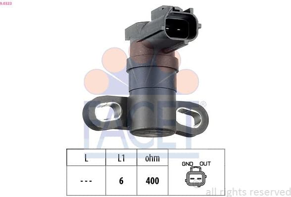 Sensor, crankshaft pulse Made in Italy - OE Equivalent 9.0333