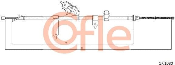 Cable Pull, parking brake 92.17.1080