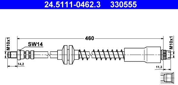Brake Hose 24-5111-0462-3
