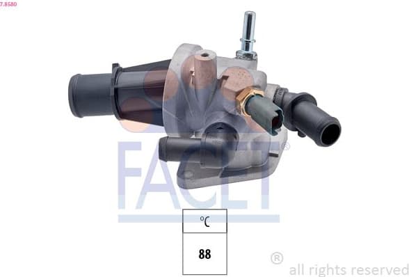 Thermostat, coolant Made in Italy - OE Equivalent 7.8580