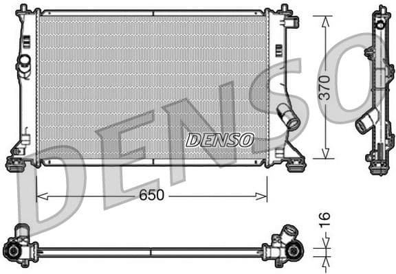 Radiator, engine cooling DRM10076