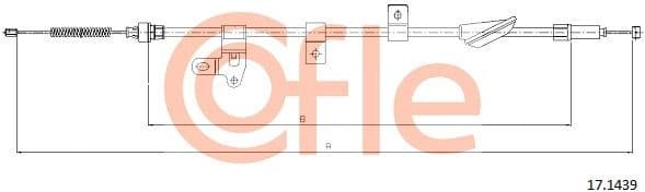 Cable Pull, parking brake 92.17.1439