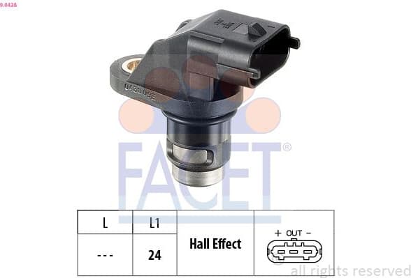 Sensor, camshaft position Made in Italy - OE Equivalent 9.0438