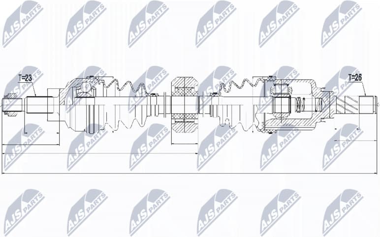 Drive Shaft NPW-RE-056