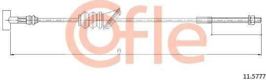 Cable Pull, parking brake 92.11.5777