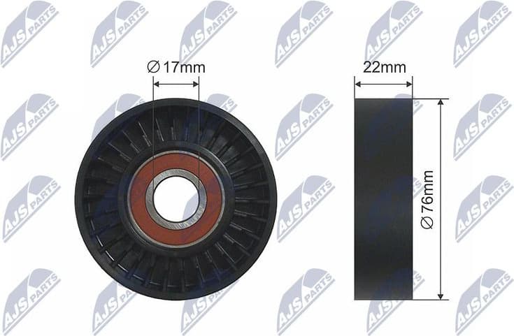 Tensioner Pulley, V-belt RNK-ME-036