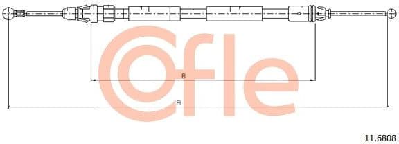 Cable Pull, parking brake 92.11.6808