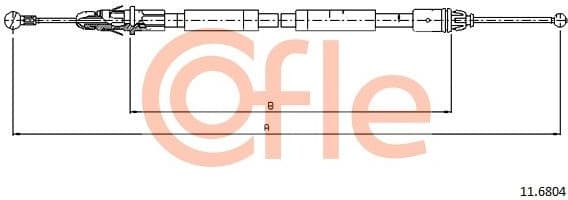 Cable Pull, parking brake 92.11.6804