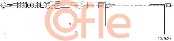 Cable Pull, parking brake 92.10.7627