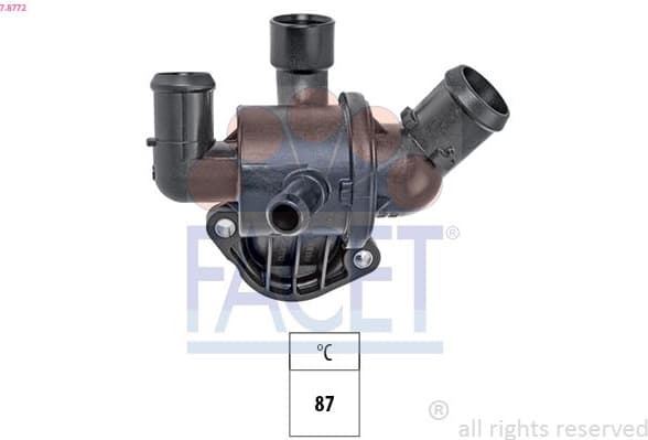Thermostat, coolant Made in Italy - OE Equivalent 7.8772