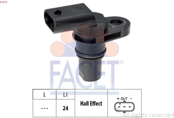 Sensor, camshaft position Made in Italy - OE Equivalent 9.0514