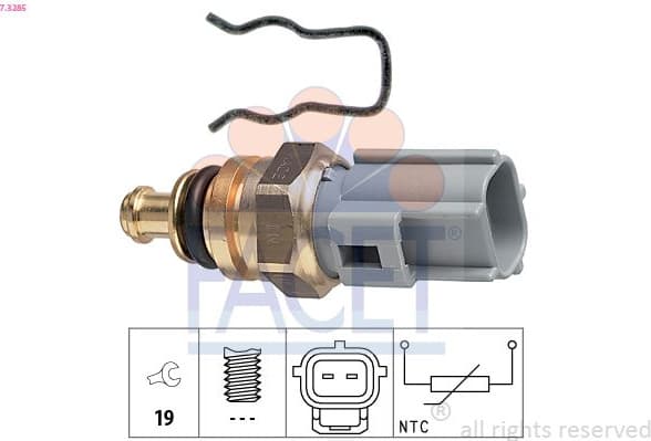 Sensor, coolant temperature Made in Italy - OE Equivalent 7.3285