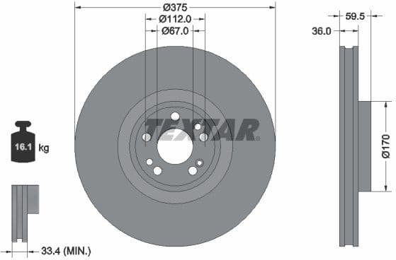 Brake Disc PRO+ 92346705