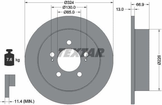 Brake Disc PRO 92347403