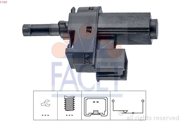 Switch, brake actuation (engine timing) Made in Italy - OE Equivalent 7.1221