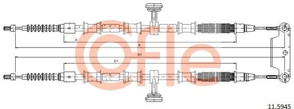 Cable Pull, parking brake 92.11.5945