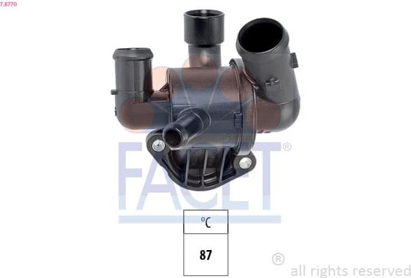 Thermostat, coolant Made in Italy - OE Equivalent 7.8770