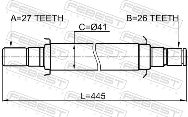 Drive Shaft 2212-SP2WDAT - image 2